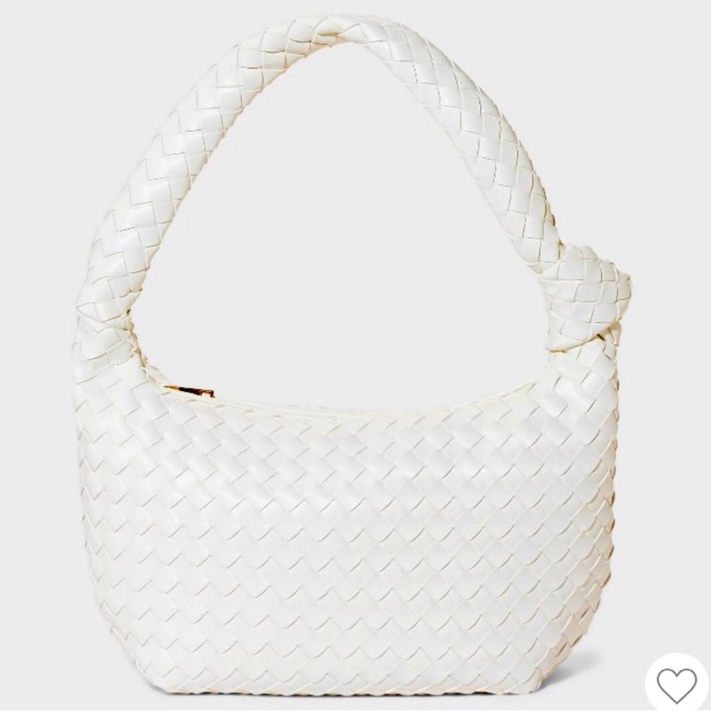 Elegant White Woven Women's Bag
